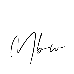 It looks lik you need a new signature style for name Mbw. Design unique handwritten (Allison_Script) signature with our free signature maker in just a few clicks. Mbw signature style 2 images and pictures png