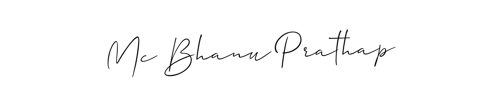 See photos of Mc Bhanu Prathap official signature by Spectra . Check more albums & portfolios. Read reviews & check more about Allison_Script font. Mc Bhanu Prathap signature style 2 images and pictures png