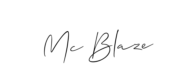 Here are the top 10 professional signature styles for the name Mc Blaze. These are the best autograph styles you can use for your name. Mc Blaze signature style 2 images and pictures png