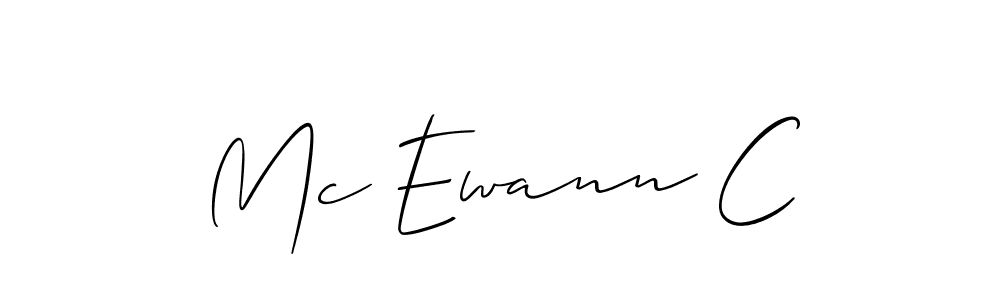Make a short Mc Ewann C signature style. Manage your documents anywhere anytime using Allison_Script. Create and add eSignatures, submit forms, share and send files easily. Mc Ewann C signature style 2 images and pictures png