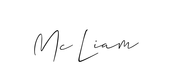 Similarly Allison_Script is the best handwritten signature design. Signature creator online .You can use it as an online autograph creator for name Mc Liam. Mc Liam signature style 2 images and pictures png