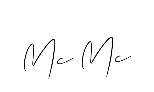 Similarly Allison_Script is the best handwritten signature design. Signature creator online .You can use it as an online autograph creator for name Mc Mc. Mc Mc signature style 2 images and pictures png