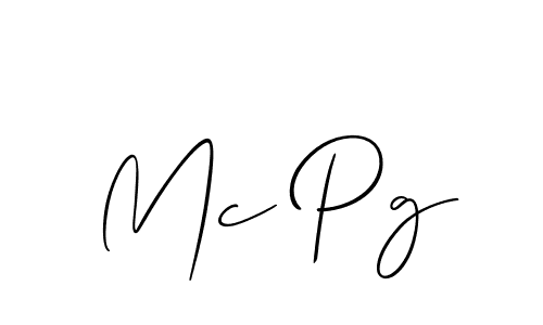 You should practise on your own different ways (Allison_Script) to write your name (Mc Pg) in signature. don't let someone else do it for you. Mc Pg signature style 2 images and pictures png