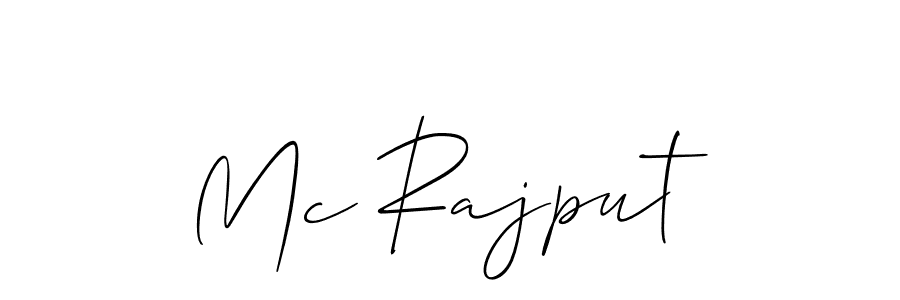 Once you've used our free online signature maker to create your best signature Allison_Script style, it's time to enjoy all of the benefits that Mc Rajput name signing documents. Mc Rajput signature style 2 images and pictures png