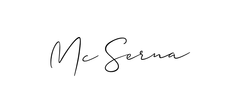 Check out images of Autograph of Mc Serna name. Actor Mc Serna Signature Style. Allison_Script is a professional sign style online. Mc Serna signature style 2 images and pictures png