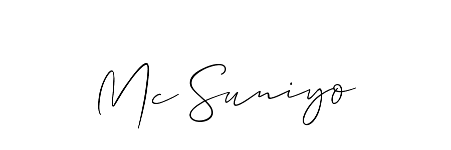 Here are the top 10 professional signature styles for the name Mc Suniyo. These are the best autograph styles you can use for your name. Mc Suniyo signature style 2 images and pictures png