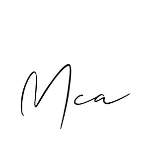 How to make Mca name signature. Use Allison_Script style for creating short signs online. This is the latest handwritten sign. Mca signature style 2 images and pictures png