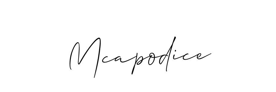 Here are the top 10 professional signature styles for the name Mcapodice. These are the best autograph styles you can use for your name. Mcapodice signature style 2 images and pictures png