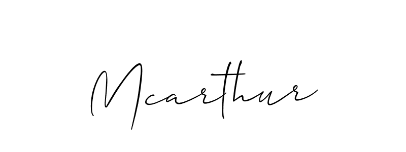 Make a short Mcarthur signature style. Manage your documents anywhere anytime using Allison_Script. Create and add eSignatures, submit forms, share and send files easily. Mcarthur signature style 2 images and pictures png