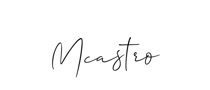 if you are searching for the best signature style for your name Mcastro. so please give up your signature search. here we have designed multiple signature styles  using Allison_Script. Mcastro signature style 2 images and pictures png