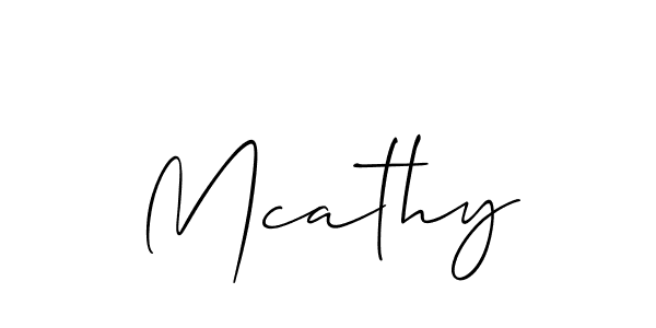 You should practise on your own different ways (Allison_Script) to write your name (Mcathy) in signature. don't let someone else do it for you. Mcathy signature style 2 images and pictures png