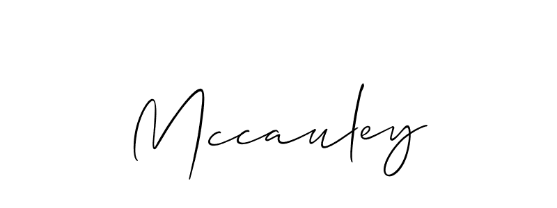 Create a beautiful signature design for name Mccauley. With this signature (Allison_Script) fonts, you can make a handwritten signature for free. Mccauley signature style 2 images and pictures png