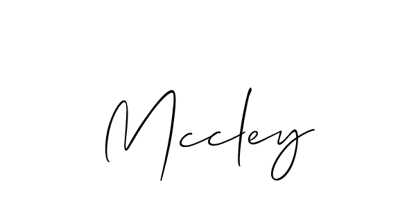 Design your own signature with our free online signature maker. With this signature software, you can create a handwritten (Allison_Script) signature for name Mccley. Mccley signature style 2 images and pictures png