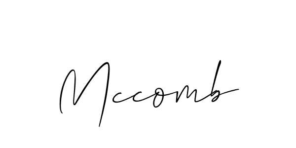 Mccomb stylish signature style. Best Handwritten Sign (Allison_Script) for my name. Handwritten Signature Collection Ideas for my name Mccomb. Mccomb signature style 2 images and pictures png