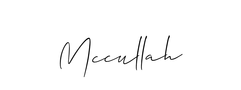 How to make Mccullah signature? Allison_Script is a professional autograph style. Create handwritten signature for Mccullah name. Mccullah signature style 2 images and pictures png