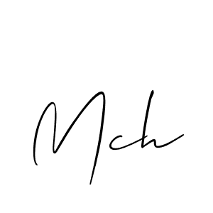 You should practise on your own different ways (Allison_Script) to write your name (Mch) in signature. don't let someone else do it for you. Mch signature style 2 images and pictures png