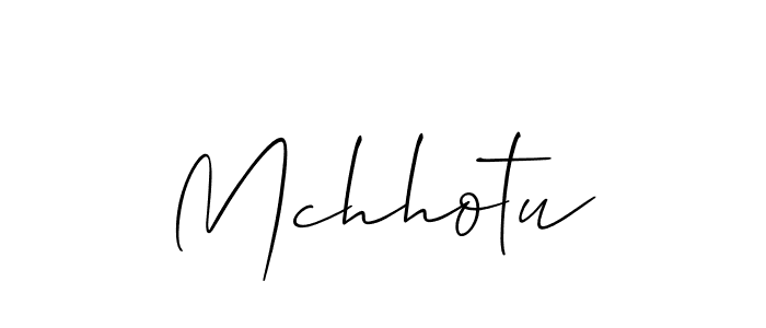 How to make Mchhotu signature? Allison_Script is a professional autograph style. Create handwritten signature for Mchhotu name. Mchhotu signature style 2 images and pictures png