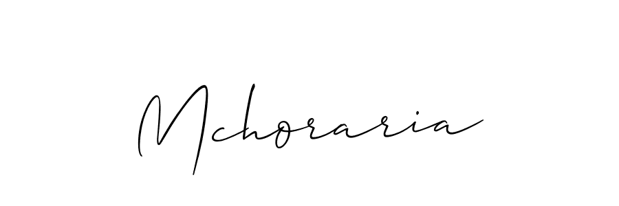 Mchoraria stylish signature style. Best Handwritten Sign (Allison_Script) for my name. Handwritten Signature Collection Ideas for my name Mchoraria. Mchoraria signature style 2 images and pictures png