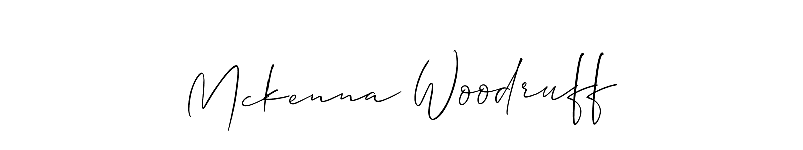 This is the best signature style for the Mckenna Woodruff name. Also you like these signature font (Allison_Script). Mix name signature. Mckenna Woodruff signature style 2 images and pictures png