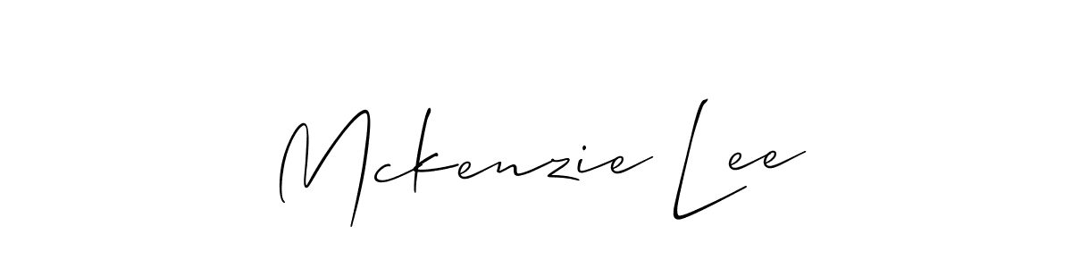Also You can easily find your signature by using the search form. We will create Mckenzie Lee name handwritten signature images for you free of cost using Allison_Script sign style. Mckenzie Lee signature style 2 images and pictures png