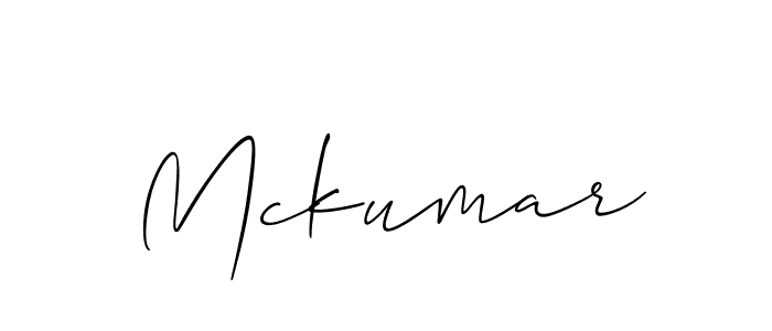 Best and Professional Signature Style for Mckumar. Allison_Script Best Signature Style Collection. Mckumar signature style 2 images and pictures png
