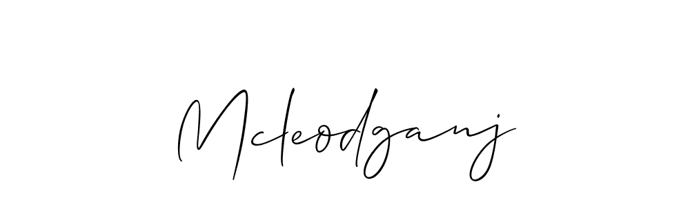 Allison_Script is a professional signature style that is perfect for those who want to add a touch of class to their signature. It is also a great choice for those who want to make their signature more unique. Get Mcleodganj name to fancy signature for free. Mcleodganj signature style 2 images and pictures png