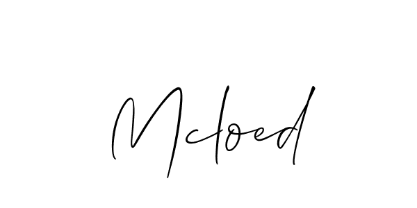 if you are searching for the best signature style for your name Mcloed. so please give up your signature search. here we have designed multiple signature styles  using Allison_Script. Mcloed signature style 2 images and pictures png