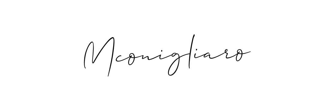 It looks lik you need a new signature style for name Mconigliaro. Design unique handwritten (Allison_Script) signature with our free signature maker in just a few clicks. Mconigliaro signature style 2 images and pictures png