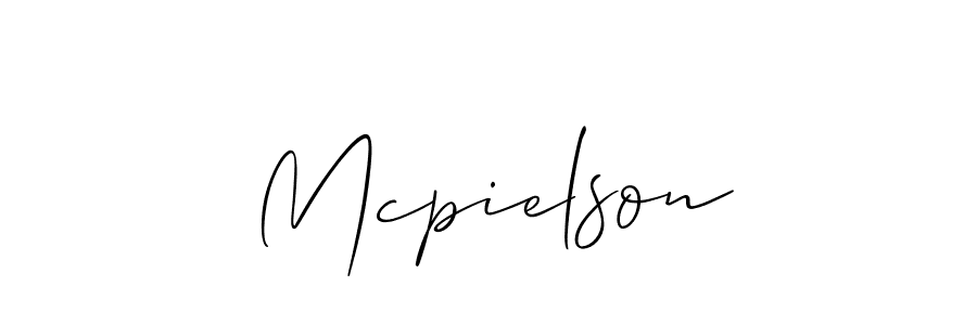 Design your own signature with our free online signature maker. With this signature software, you can create a handwritten (Allison_Script) signature for name Mcpielson. Mcpielson signature style 2 images and pictures png