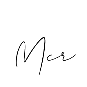 Also we have Mcr name is the best signature style. Create professional handwritten signature collection using Allison_Script autograph style. Mcr signature style 2 images and pictures png