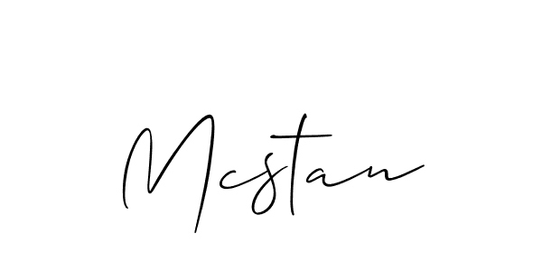 Also You can easily find your signature by using the search form. We will create Mcstan name handwritten signature images for you free of cost using Allison_Script sign style. Mcstan signature style 2 images and pictures png