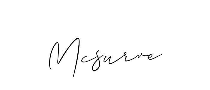 Best and Professional Signature Style for Mcsurve. Allison_Script Best Signature Style Collection. Mcsurve signature style 2 images and pictures png