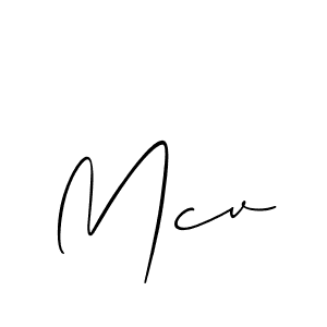 How to Draw Mcv signature style? Allison_Script is a latest design signature styles for name Mcv. Mcv signature style 2 images and pictures png