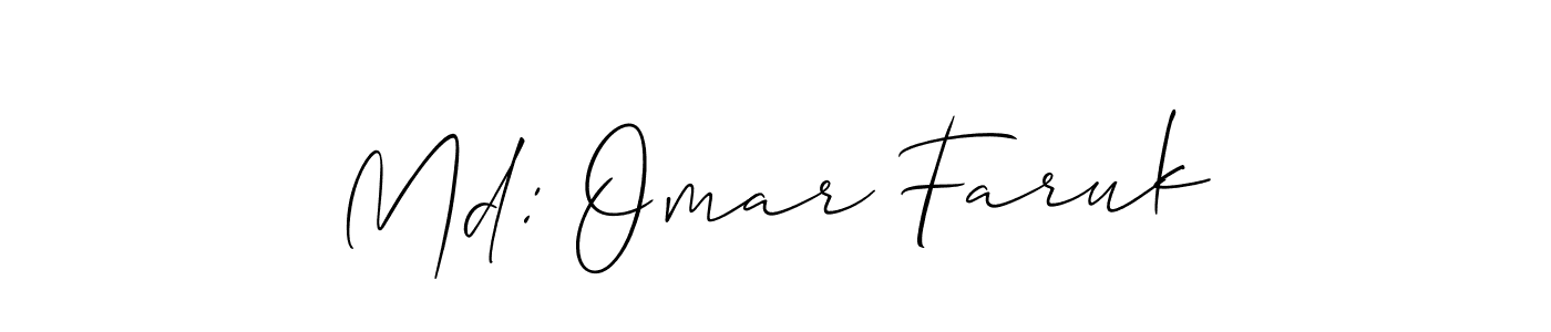 Make a beautiful signature design for name Md: Omar Faruk. Use this online signature maker to create a handwritten signature for free. Md: Omar Faruk signature style 2 images and pictures png