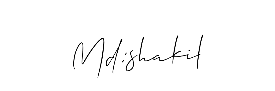 Also we have Md:shakil name is the best signature style. Create professional handwritten signature collection using Allison_Script autograph style. Md:shakil signature style 2 images and pictures png