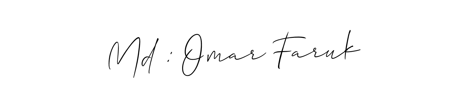 if you are searching for the best signature style for your name Md : Omar Faruk. so please give up your signature search. here we have designed multiple signature styles  using Allison_Script. Md : Omar Faruk signature style 2 images and pictures png
