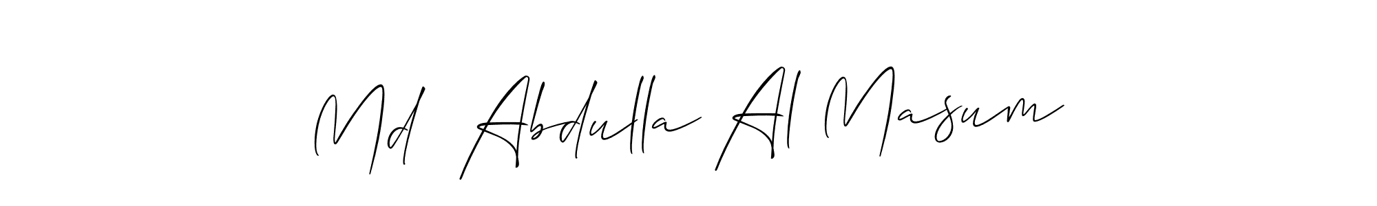 Make a beautiful signature design for name Md  Abdulla Al Masum. Use this online signature maker to create a handwritten signature for free. Md  Abdulla Al Masum signature style 2 images and pictures png