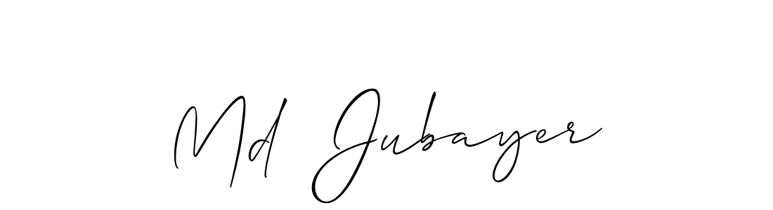 Also You can easily find your signature by using the search form. We will create Md  Jubayer name handwritten signature images for you free of cost using Allison_Script sign style. Md  Jubayer signature style 2 images and pictures png