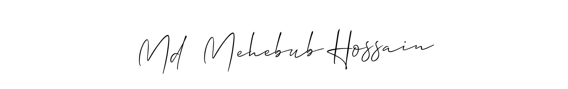 Make a beautiful signature design for name Md  Mehebub Hossain. Use this online signature maker to create a handwritten signature for free. Md  Mehebub Hossain signature style 2 images and pictures png