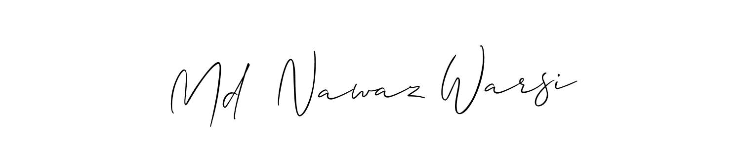 Check out images of Autograph of Md  Nawaz Warsi name. Actor Md  Nawaz Warsi Signature Style. Allison_Script is a professional sign style online. Md  Nawaz Warsi signature style 2 images and pictures png
