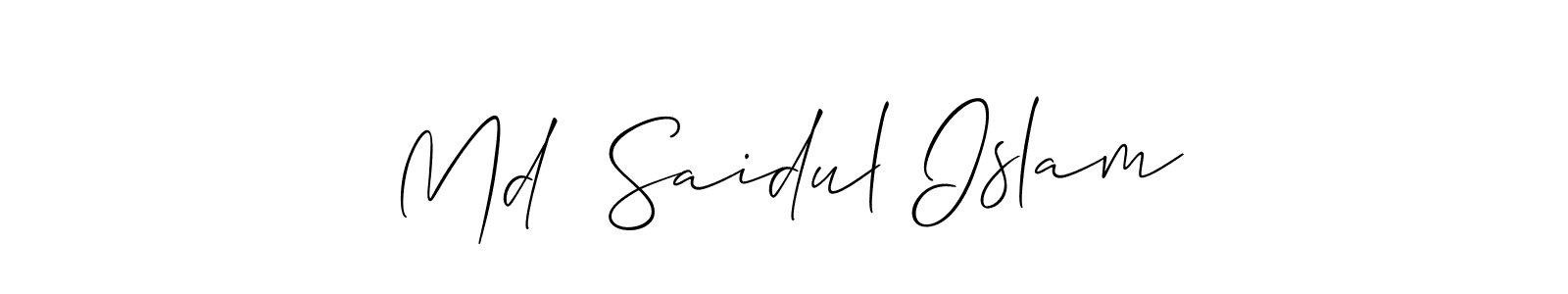 Make a beautiful signature design for name Md  Saidul Islam. Use this online signature maker to create a handwritten signature for free. Md  Saidul Islam signature style 2 images and pictures png