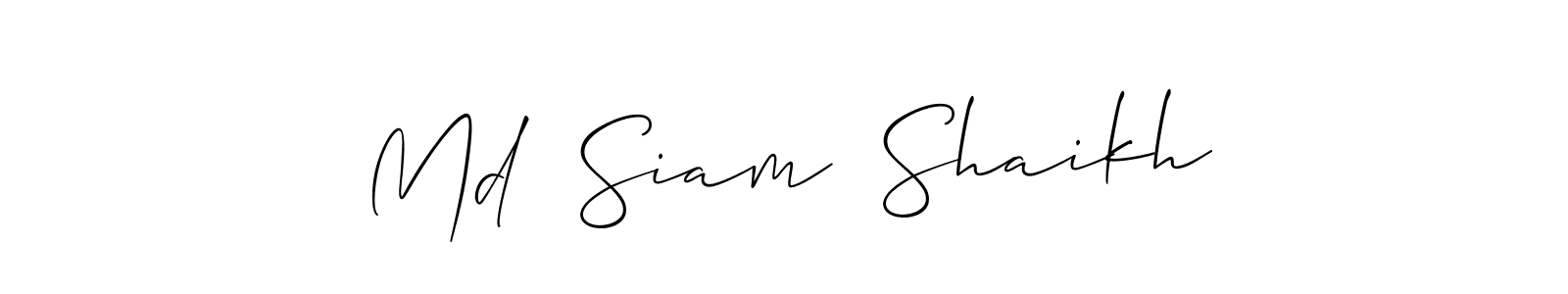 Once you've used our free online signature maker to create your best signature Allison_Script style, it's time to enjoy all of the benefits that Md  Siam  Shaikh name signing documents. Md  Siam  Shaikh signature style 2 images and pictures png