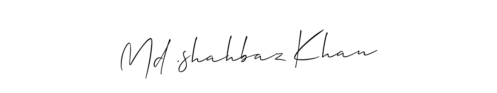 You can use this online signature creator to create a handwritten signature for the name Md .shahbaz Khan. This is the best online autograph maker. Md .shahbaz Khan signature style 2 images and pictures png