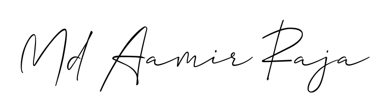 Here are the top professional signature styles for the name Md Aamir Raja. These are the best autograph styles you can use for your name. Md Aamir Raja signature style 2 images and pictures png