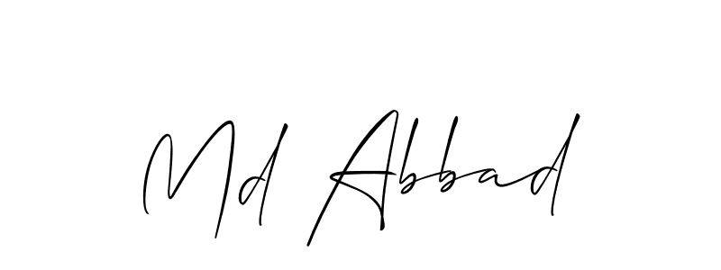 Similarly Allison_Script is the best handwritten signature design. Signature creator online .You can use it as an online autograph creator for name Md Abbad. Md Abbad signature style 2 images and pictures png