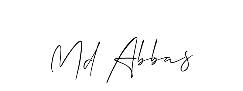 How to Draw Md Abbas signature style? Allison_Script is a latest design signature styles for name Md Abbas. Md Abbas signature style 2 images and pictures png