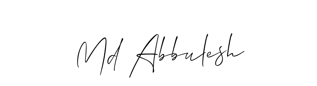 It looks lik you need a new signature style for name Md Abbulesh. Design unique handwritten (Allison_Script) signature with our free signature maker in just a few clicks. Md Abbulesh signature style 2 images and pictures png