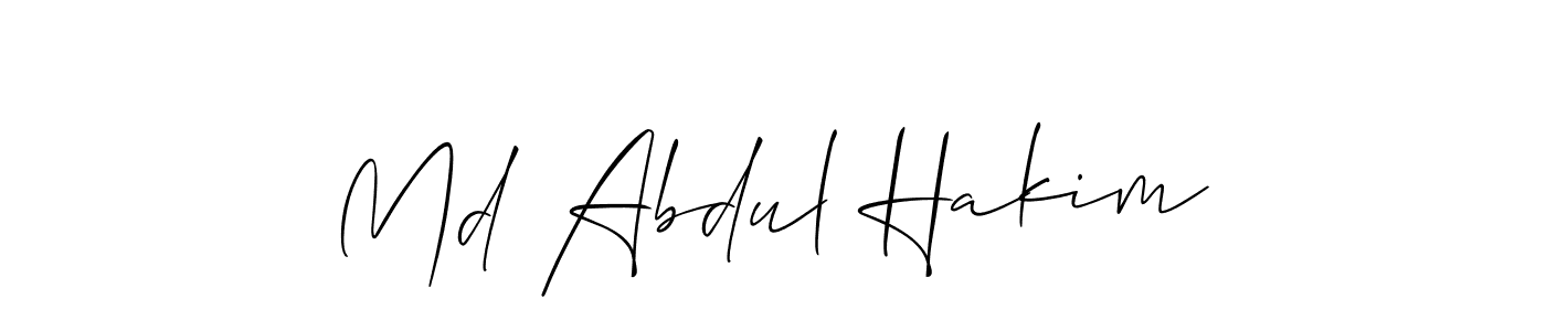 How to Draw Md Abdul Hakim signature style? Allison_Script is a latest design signature styles for name Md Abdul Hakim. Md Abdul Hakim signature style 2 images and pictures png