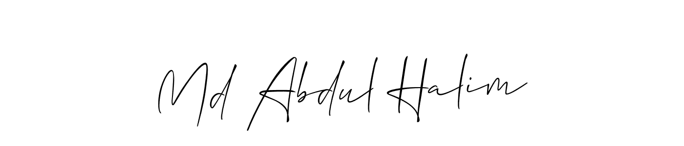 How to Draw Md Abdul Halim signature style? Allison_Script is a latest design signature styles for name Md Abdul Halim. Md Abdul Halim signature style 2 images and pictures png