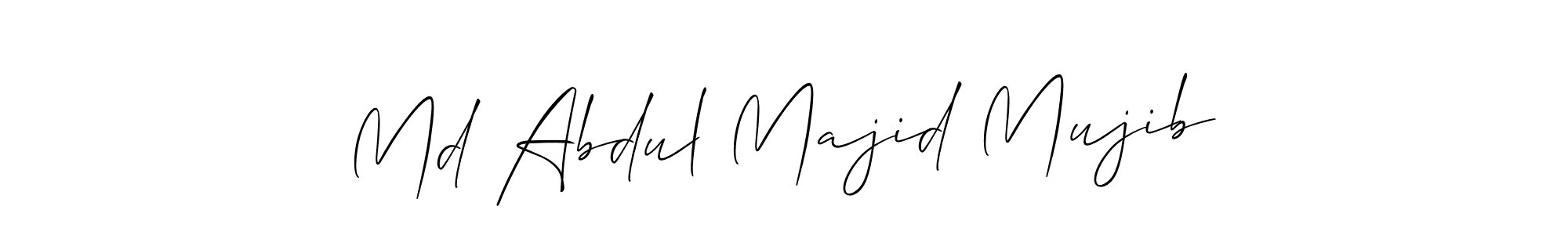 Also we have Md Abdul Majid Mujib name is the best signature style. Create professional handwritten signature collection using Allison_Script autograph style. Md Abdul Majid Mujib signature style 2 images and pictures png